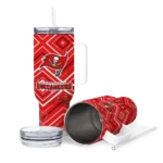 custom tampa bay buccaneers bold diamonds red curved tumbler best selling.webp