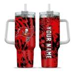 custom tampa bay buccaneers burst swirl red curved tumbler best selling.webp