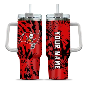 custom tampa bay buccaneers burst swirl red curved tumbler best selling.webp