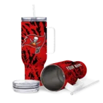 custom tampa bay buccaneers burst swirl red curved tumbler best selling.webp