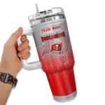 custom tampa bay buccaneers gradient dots red curved tumbler best selling.webp