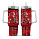 custom tampa bay buccaneers honey streaks red curved tumbler best selling.webp