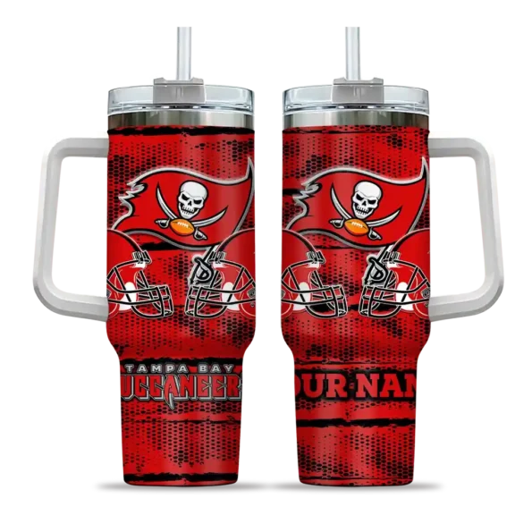 custom tampa bay buccaneers honey streaks red curved tumbler best selling.webp