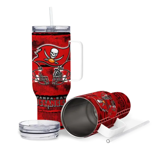 custom tampa bay buccaneers honey streaks red curved tumbler high quality.webp
