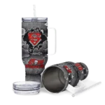 custom tampa bay buccaneers superman shield red gray curved tumbler best selling.webp