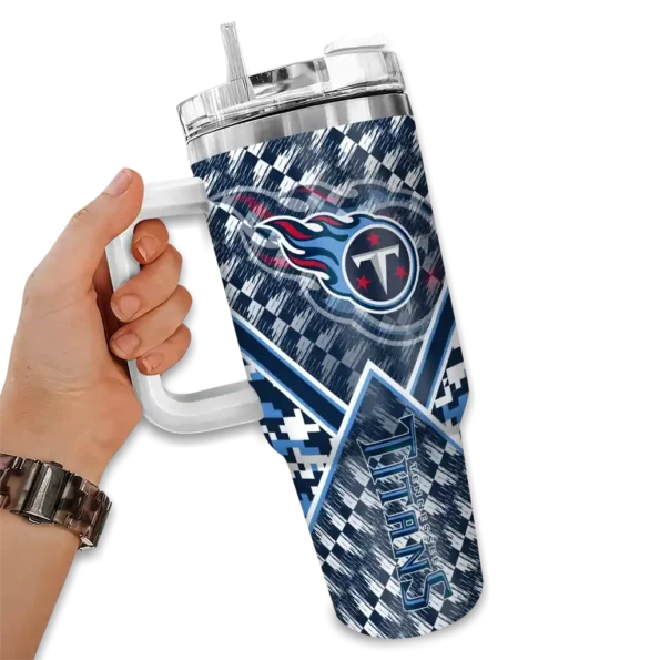 custom tennessee titans chevron angle navy curved tumbler fashion forward.webp