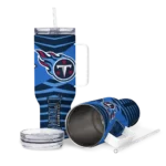 custom tennessee titans chevron layers navy curved tumbler best selling.webp
