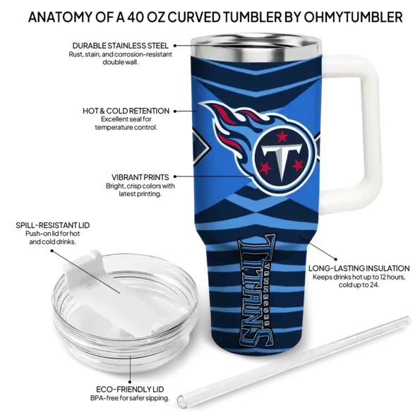 custom tennessee titans chevron layers navy curved tumbler new arrival.webp