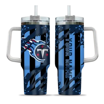 custom tennessee titans claw cut navy black curved tumbler best selling.webp