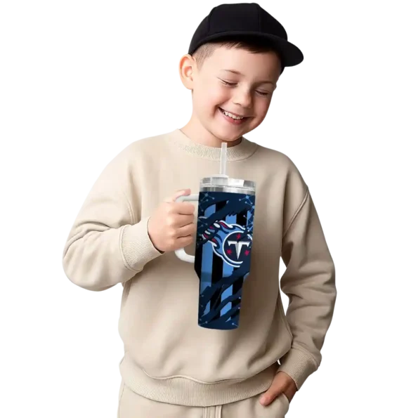 custom tennessee titans claw cut navy black curved tumbler latest model.webp