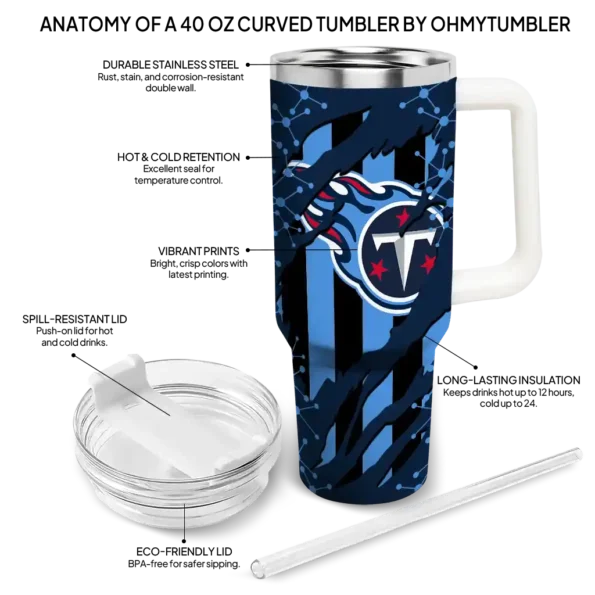 custom tennessee titans claw cut navy black curved tumbler new arrival.webp