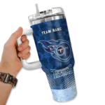 custom tennessee titans geometric prism navy curved tumbler best selling.webp