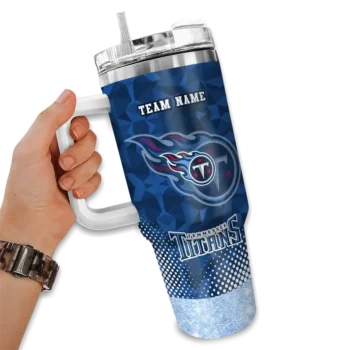custom tennessee titans geometric prism navy curved tumbler fashion forward.webp