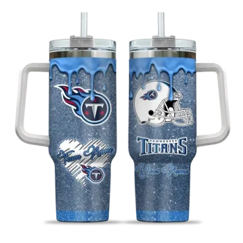 custom tennessee titans heart helmet motif navy curved tumbler best selling.webp