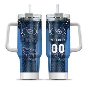 custom tennessee titans hexagon armor navy curved tumbler best selling.webp