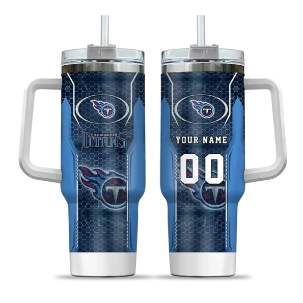 custom tennessee titans hexagon armor navy curved tumbler best selling.webp