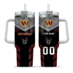 custom washington commanders arrow armor burgundy black curved tumbler best selling.webp