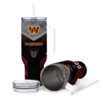 custom washington commanders arrow armor burgundy black curved tumbler best selling.webp