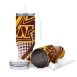 custom washington commanders arrow burst burgundy curved tumbler best selling.webp