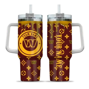 custom washington commanders bullseye drips burgundy curved tumbler best selling.webp