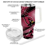 customized arizona cardinals abstract paths red curved tumbler best selling.webp