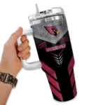 customized arizona cardinals arrow armor red black curved tumbler best selling.webp