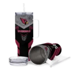 customized arizona cardinals arrow armor red black curved tumbler best selling.webp