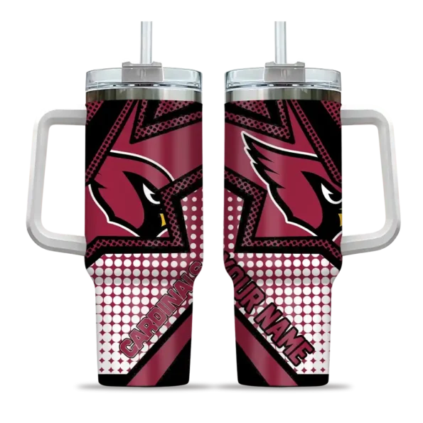 customized arizona cardinals arrow burst red curved tumbler best selling.webp