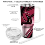 customized arizona cardinals arrow burst red curved tumbler best selling.webp