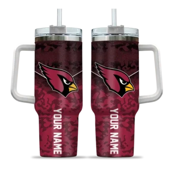 customized arizona cardinals chevron stripe red curved tumbler best selling.webp