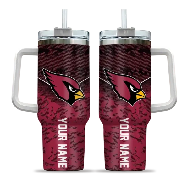 customized arizona cardinals chevron stripe red curved tumbler best selling.webp