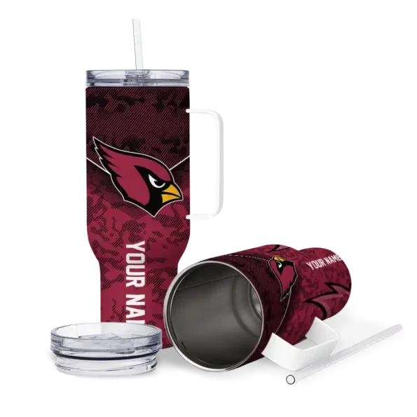 customized arizona cardinals chevron stripe red curved tumbler high quality.webp