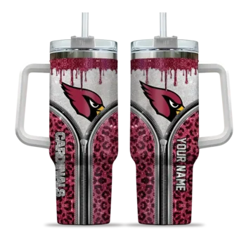 customized arizona cardinals leopard zipper red curved tumbler best selling.webp