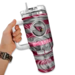 customized arizona cardinals marbled stripes red curved tumbler best selling.webp