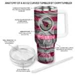 customized arizona cardinals marbled stripes red curved tumbler best selling.webp