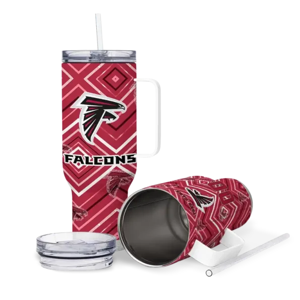customized atlanta falcons bold diamonds red curved tumbler high quality.webp