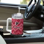 customized atlanta falcons bold diamonds red curved tumbler best selling.webp