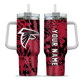 customized atlanta falcons burst swirl red curved tumbler best selling.webp