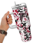 customized atlanta falcons camo mashup red white curved tumbler best selling.webp