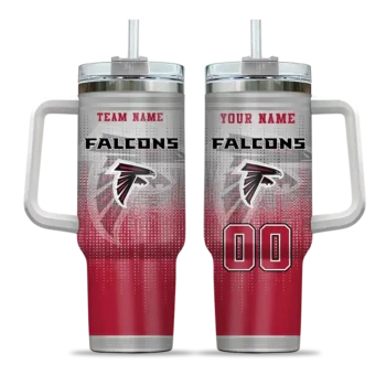 customized atlanta falcons gradient dots red curved tumbler best selling.webp