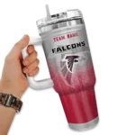 customized atlanta falcons gradient dots red curved tumbler best selling.webp