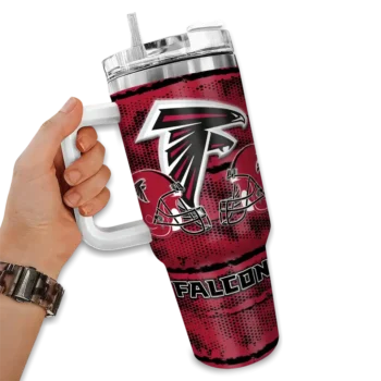 customized atlanta falcons honey streaks red curved tumbler fashion forward.webp