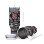 customized atlanta falcons superman shield red gray curved tumbler best selling.webp