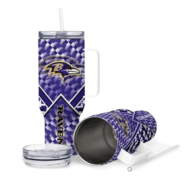 customized baltimore ravens chevron angle purple curved tumbler high quality.webp