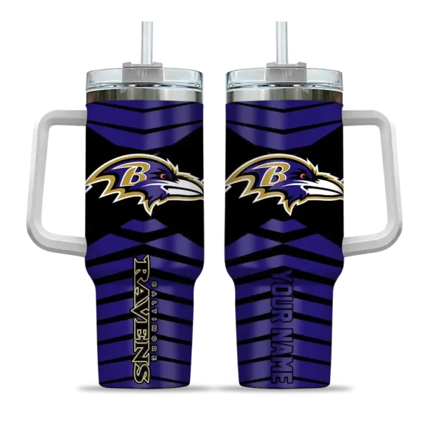 customized baltimore ravens chevron layers purple curved tumbler best selling.webp