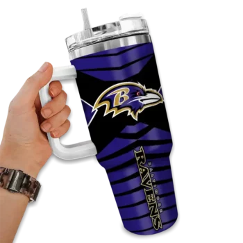 customized baltimore ravens chevron layers purple curved tumbler fashion forward.webp