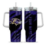 customized baltimore ravens claw cut purple black curved tumbler best selling.webp