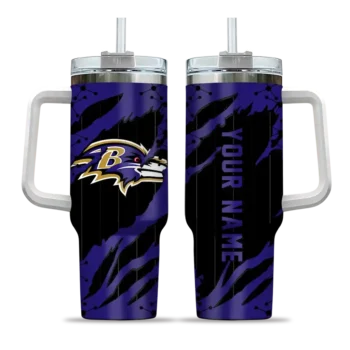 customized baltimore ravens claw cut purple black curved tumbler best selling.webp