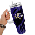 customized baltimore ravens claw cut purple black curved tumbler best selling.webp