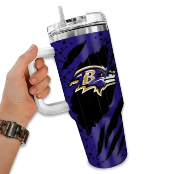 customized baltimore ravens claw cut purple black curved tumbler fashion forward.webp